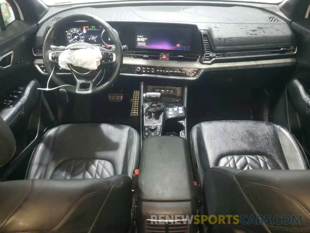 8 fotografías del automóvil dañado 5XYK7CAF7PG118740 KIA SPORTAGE X 2023