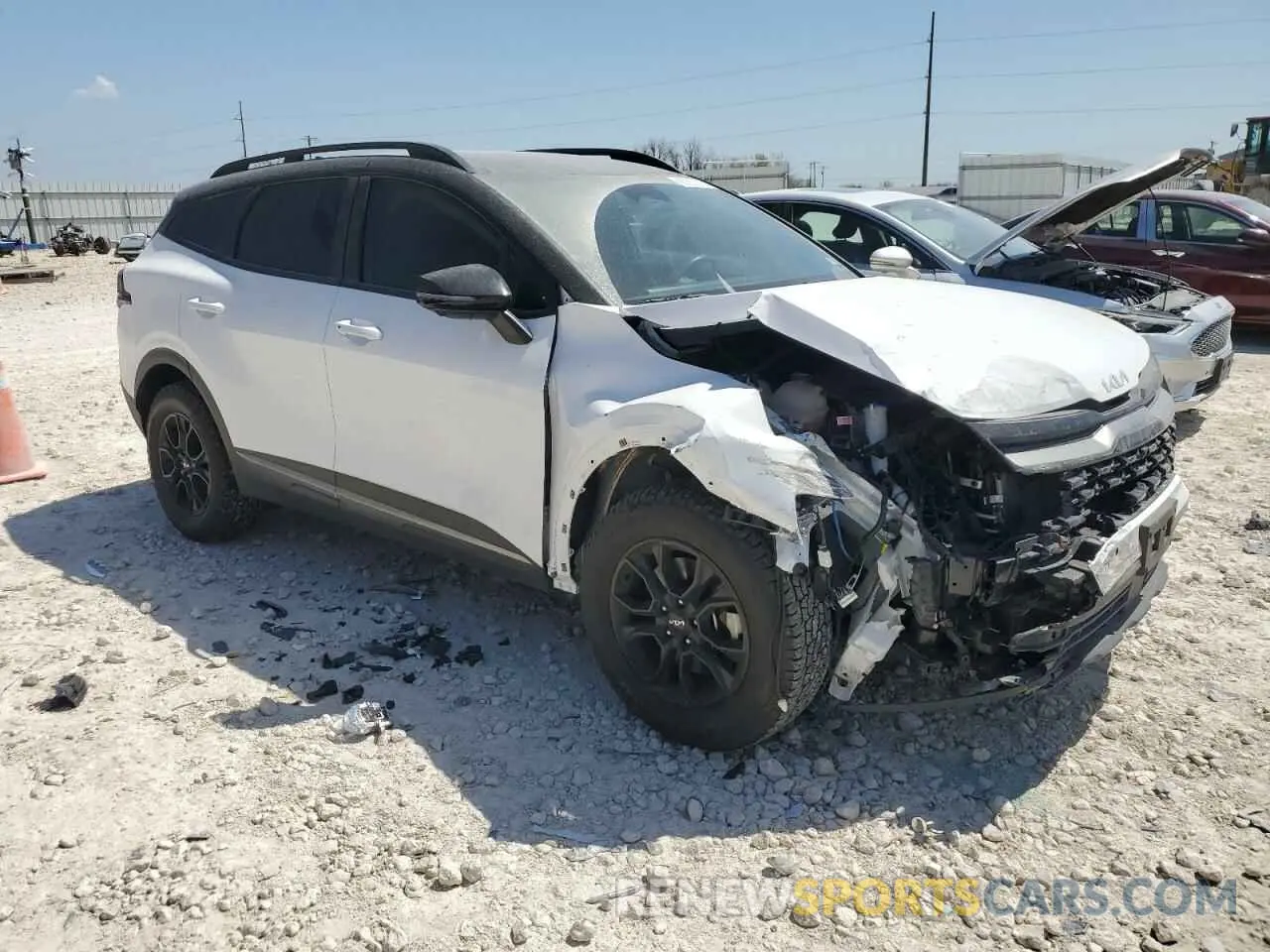 4 fotografías del automóvil dañado 5XYK7CAF8PG043983 KIA SPORTAGE X 2023