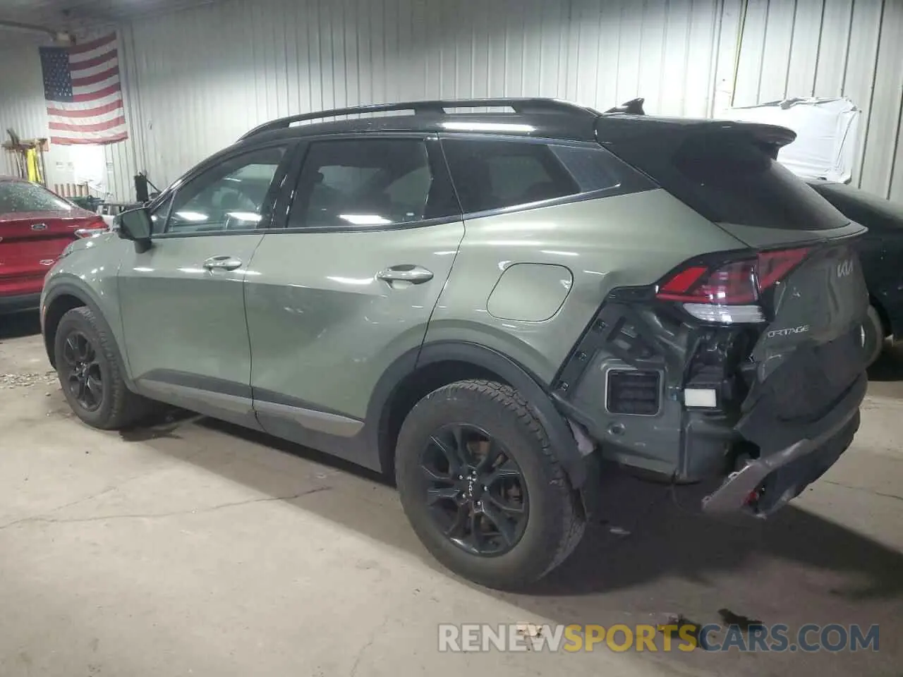 2 fotografías del automóvil dañado 5XYK7CAFXPG016123 KIA SPORTAGE X 2023