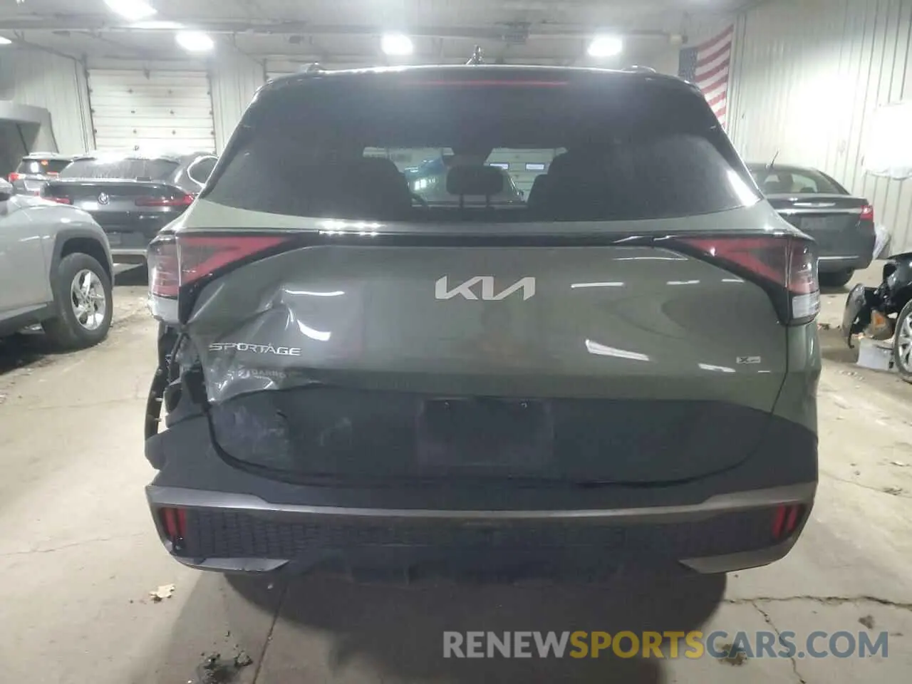 6 fotografías del automóvil dañado 5XYK7CAFXPG016123 KIA SPORTAGE X 2023