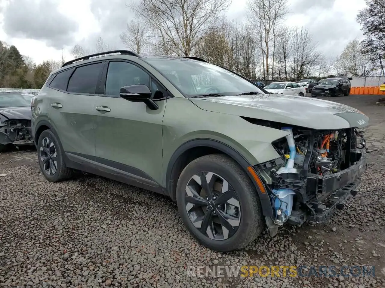 4 fotografías del automóvil dañado KNDPYDAH5P7048985 KIA SPORTAGE X 2023