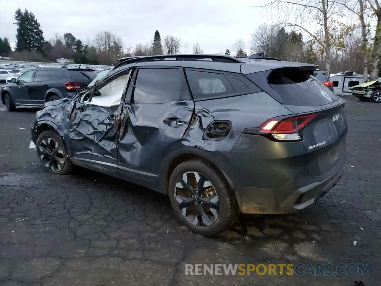2 fotografías del automóvil dañado 5XYK6CDF8RG201921 KIA SPORTAGE X 2024