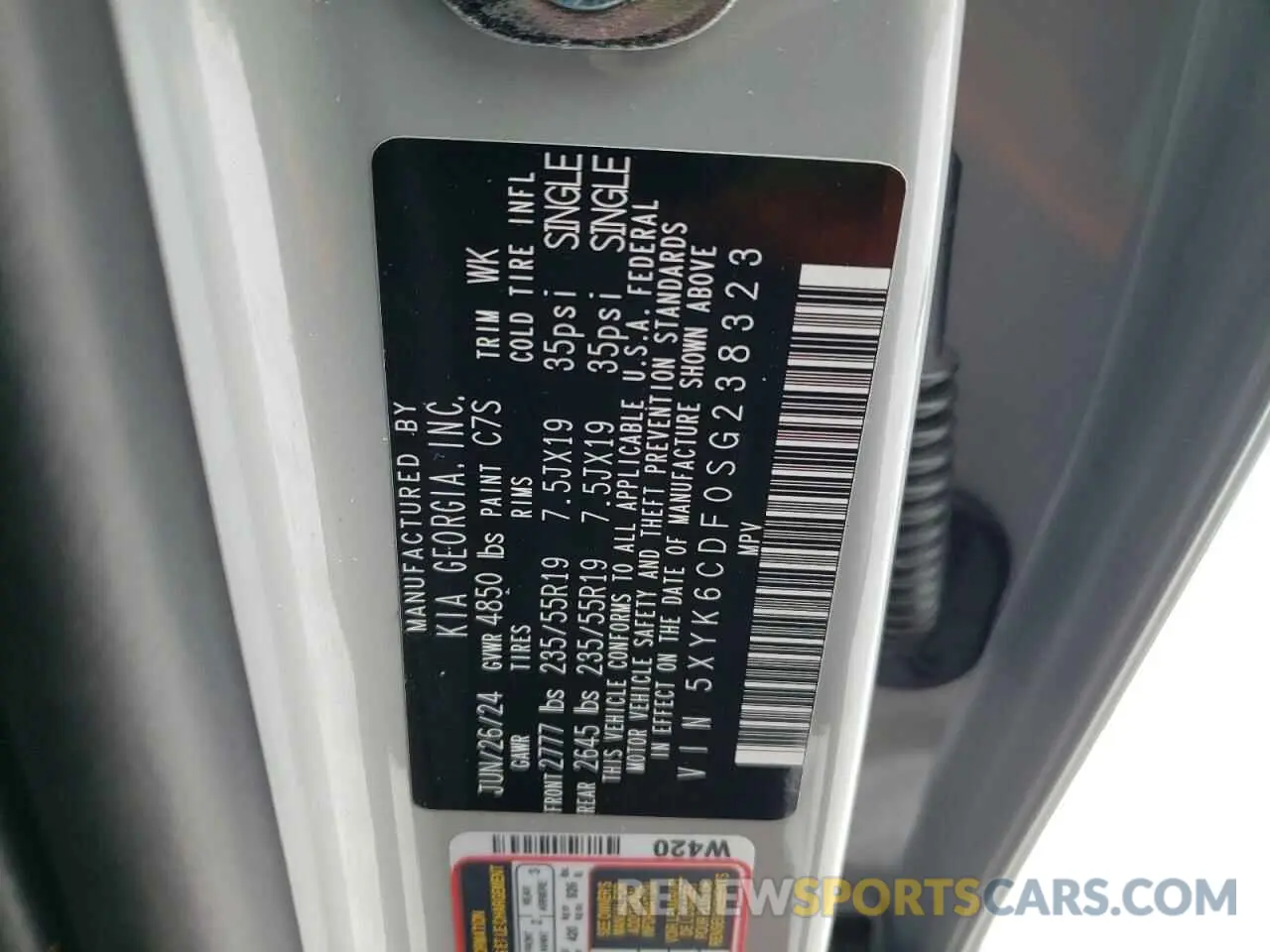 13 fotografías del automóvil dañado 5XYK6CDF0SG238323 KIA SPORTAGE X 2025