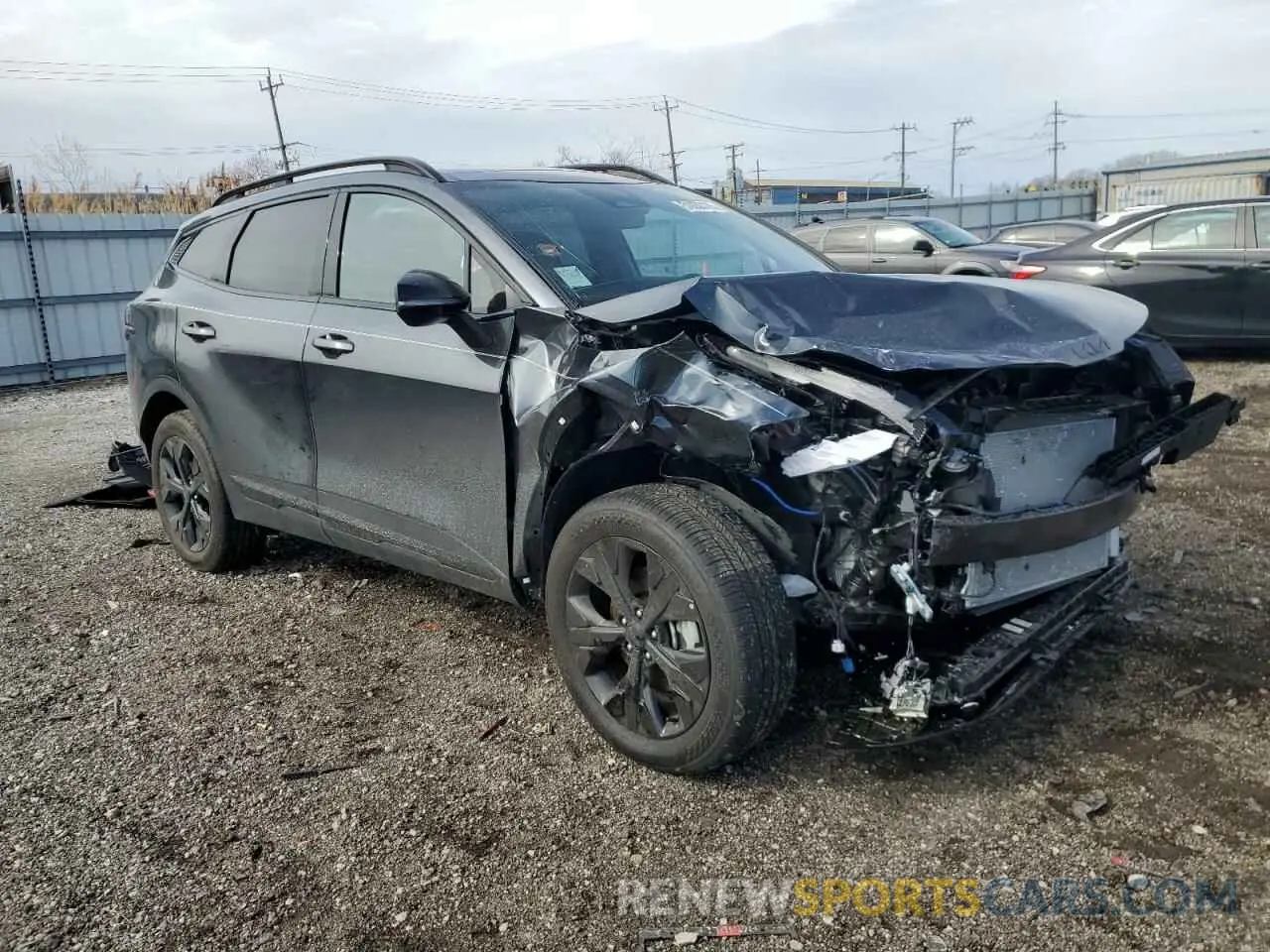 4 fotografías del automóvil dañado 5XYK6CDF4SG239748 KIA SPORTAGE X 2025