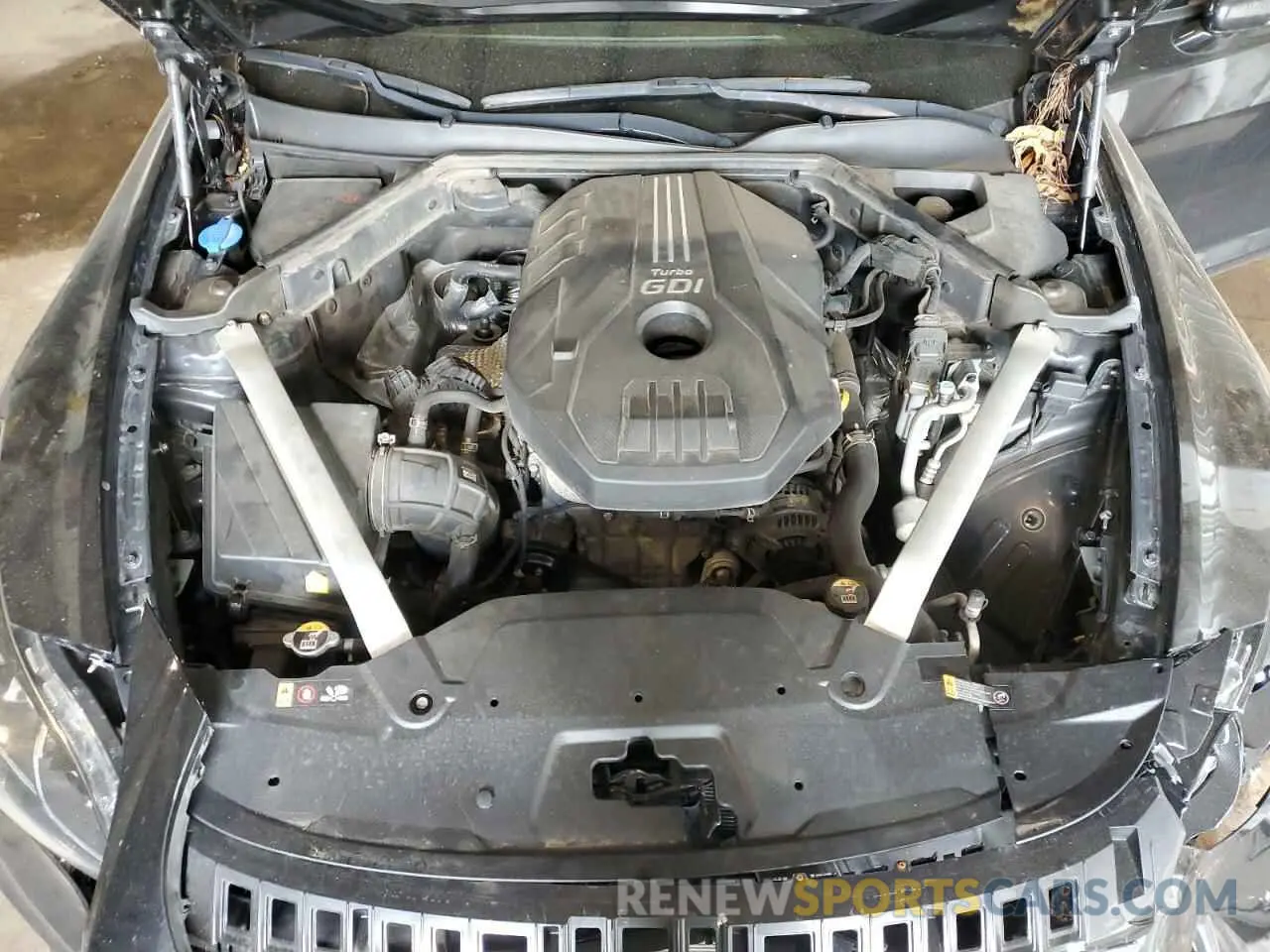 11 fotografías del automóvil dañado KNAE15LA1K6058930 KIA STINGER 2019