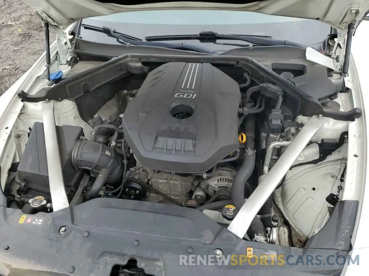 11 fotografías del automóvil dañado KNAE15LA2K6050030 KIA STINGER 2019