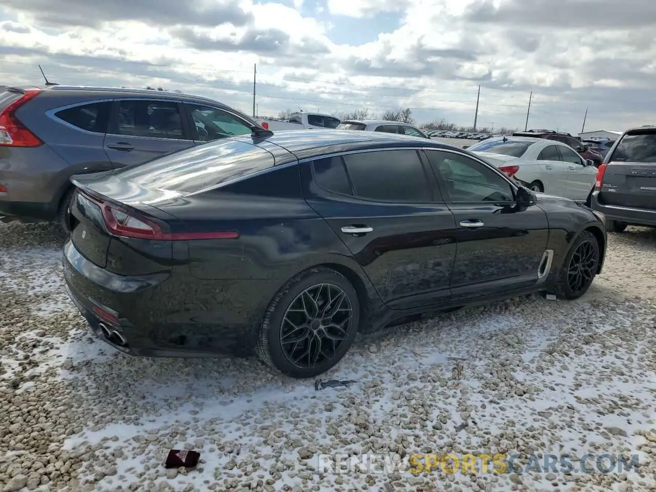 3 fotografías del automóvil dañado KNAE15LA7K6047639 KIA STINGER 2019