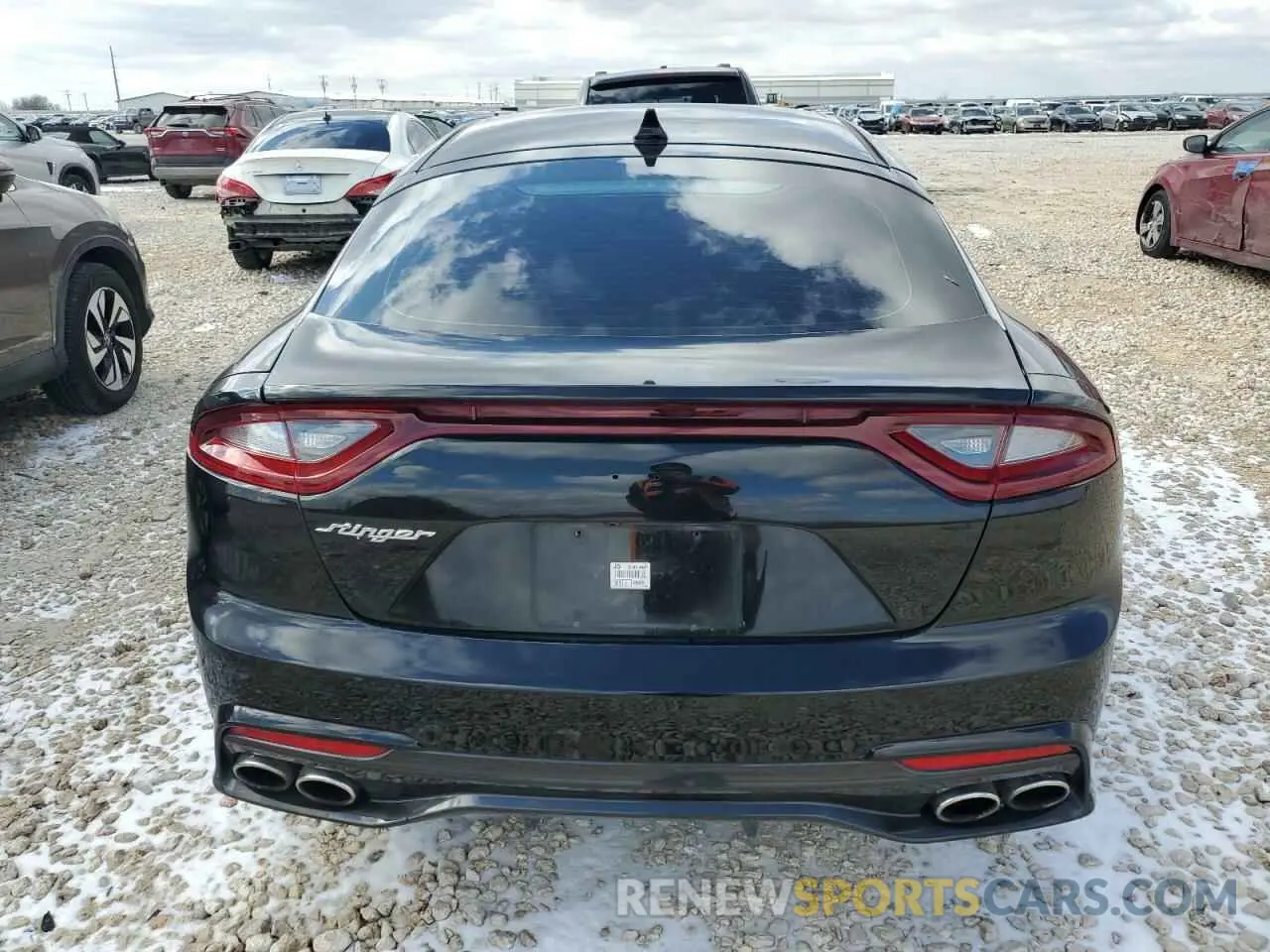 6 fotografías del automóvil dañado KNAE15LA7K6047639 KIA STINGER 2019