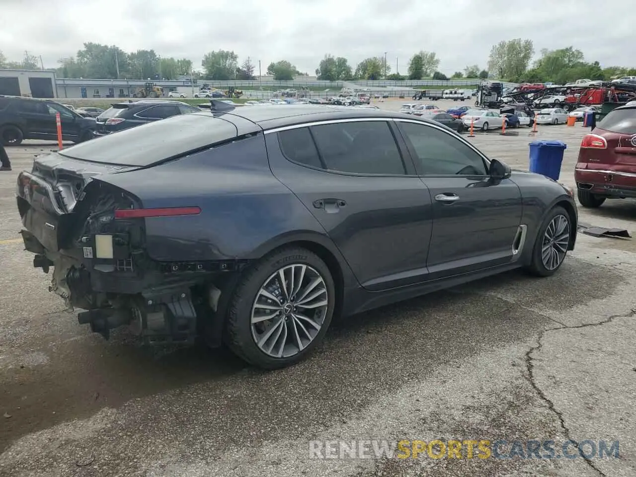 3 fotografías del automóvil dañado KNAE25LA3K6058487 KIA STINGER 2019