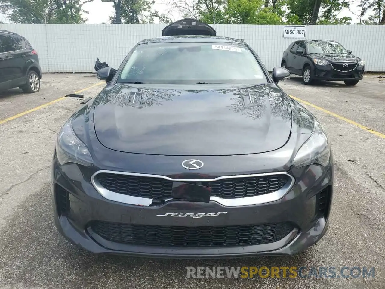 5 fotografías del automóvil dañado KNAE25LA3K6058487 KIA STINGER 2019
