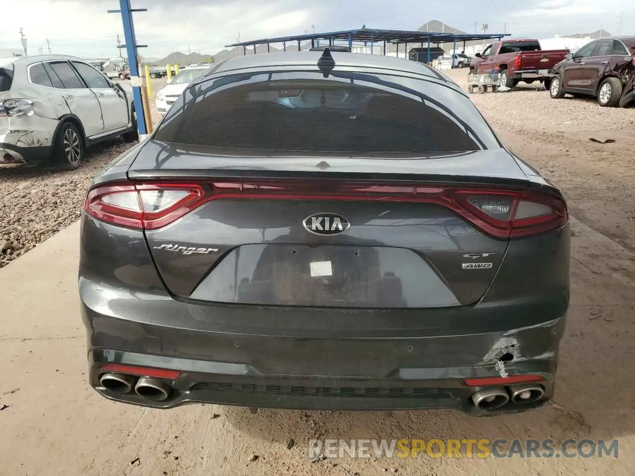 6 fotografías del automóvil dañado KNAE35LC5K6046467 KIA STINGER 2019