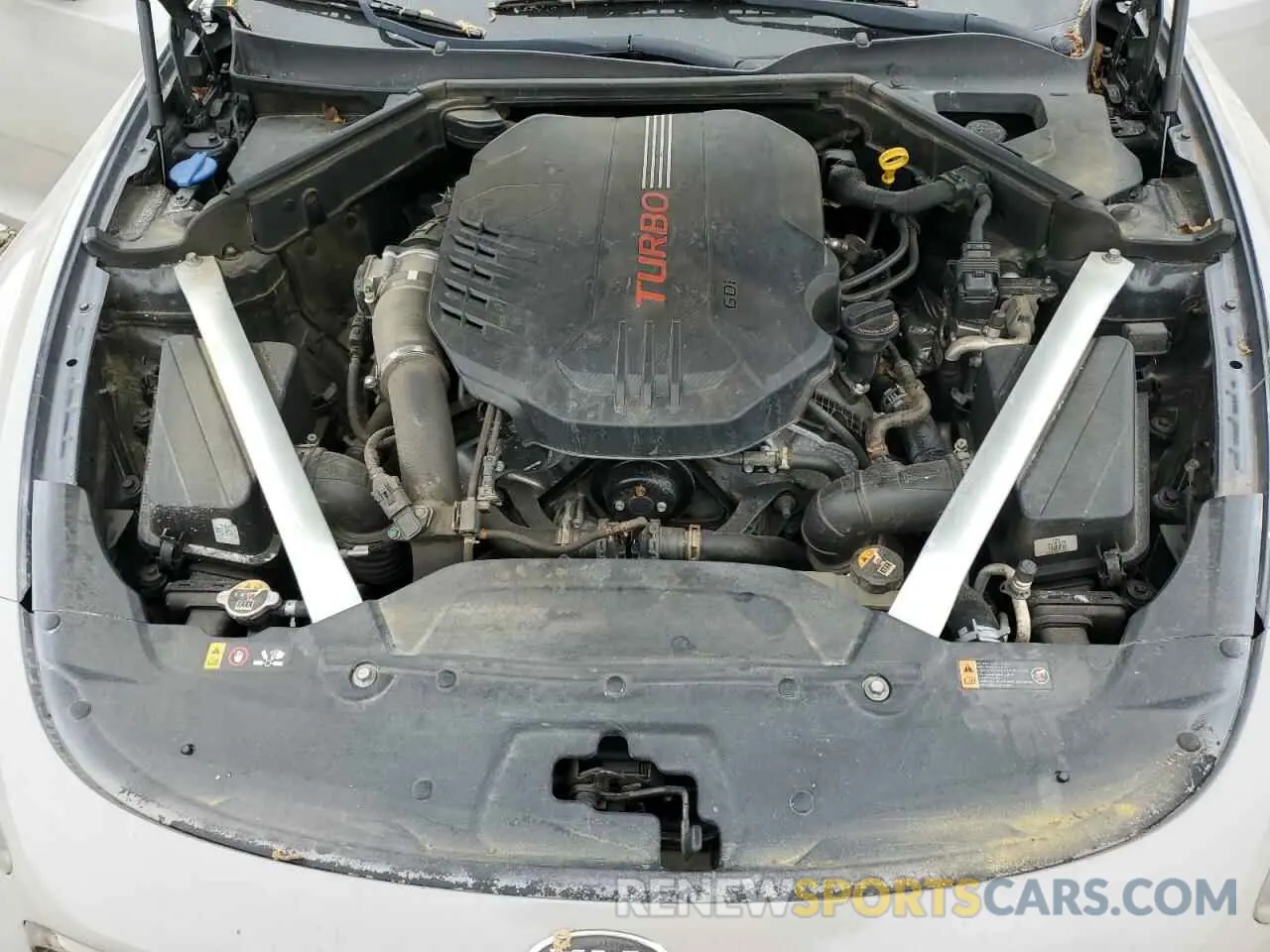 11 fotografías del automóvil dañado KNAE35LC5K6058506 KIA STINGER 2019