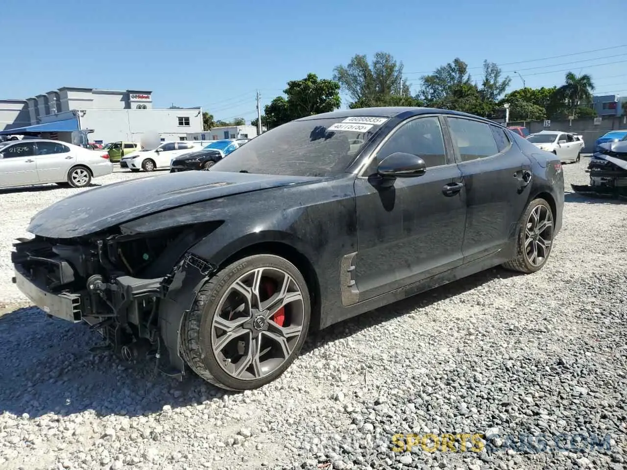 1 fotografías del automóvil dañado KNAE35LCXK6055410 KIA STINGER 2019