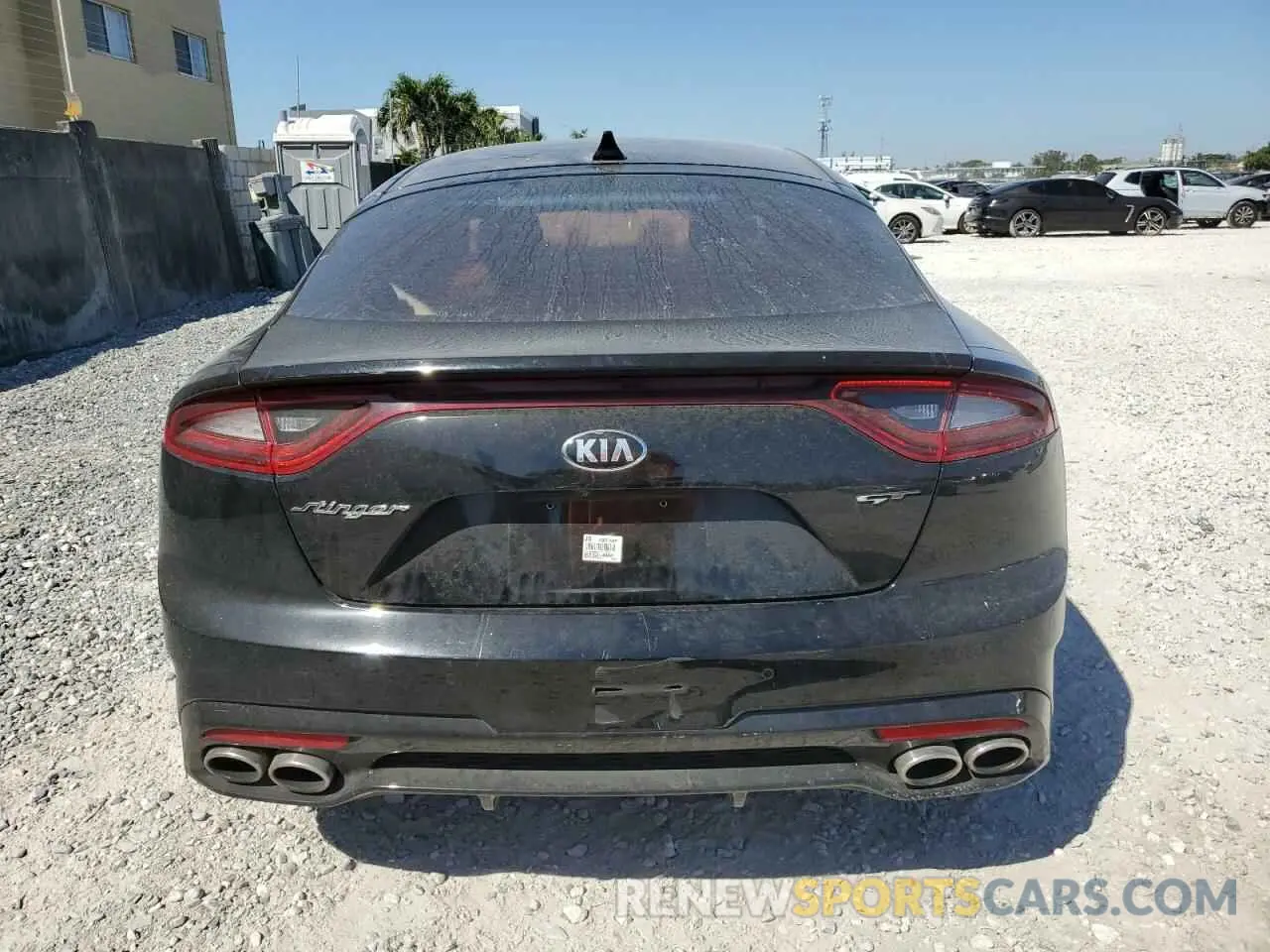 6 fotografías del automóvil dañado KNAE35LCXK6055410 KIA STINGER 2019