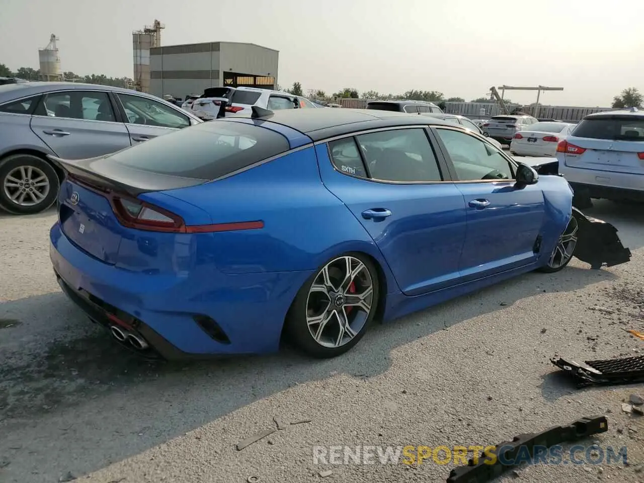 3 fotografías del automóvil dañado KNAE55LC9K6049267 KIA STINGER 2019