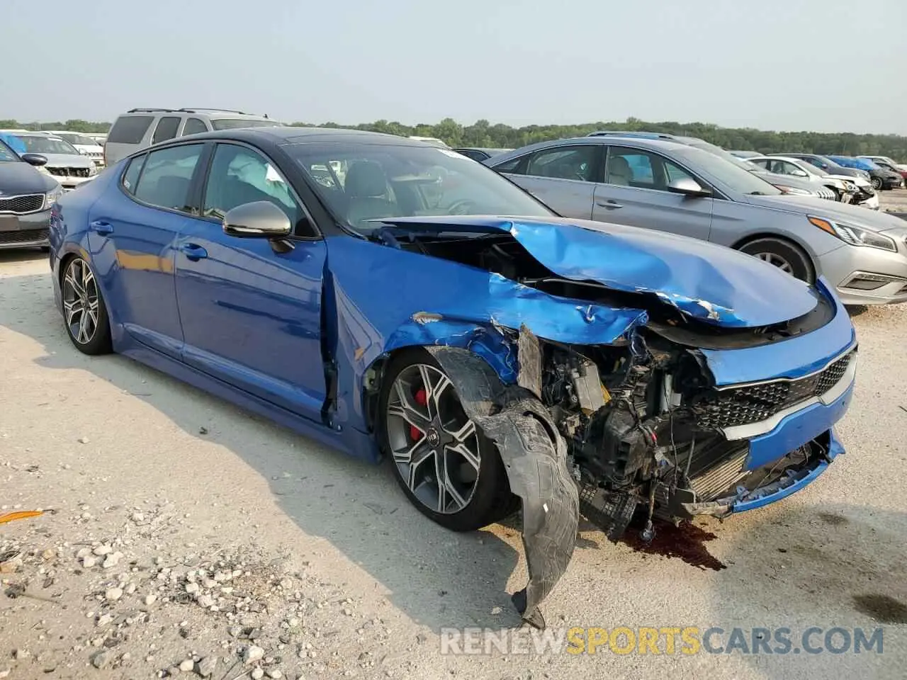 4 fotografías del automóvil dañado KNAE55LC9K6049267 KIA STINGER 2019
