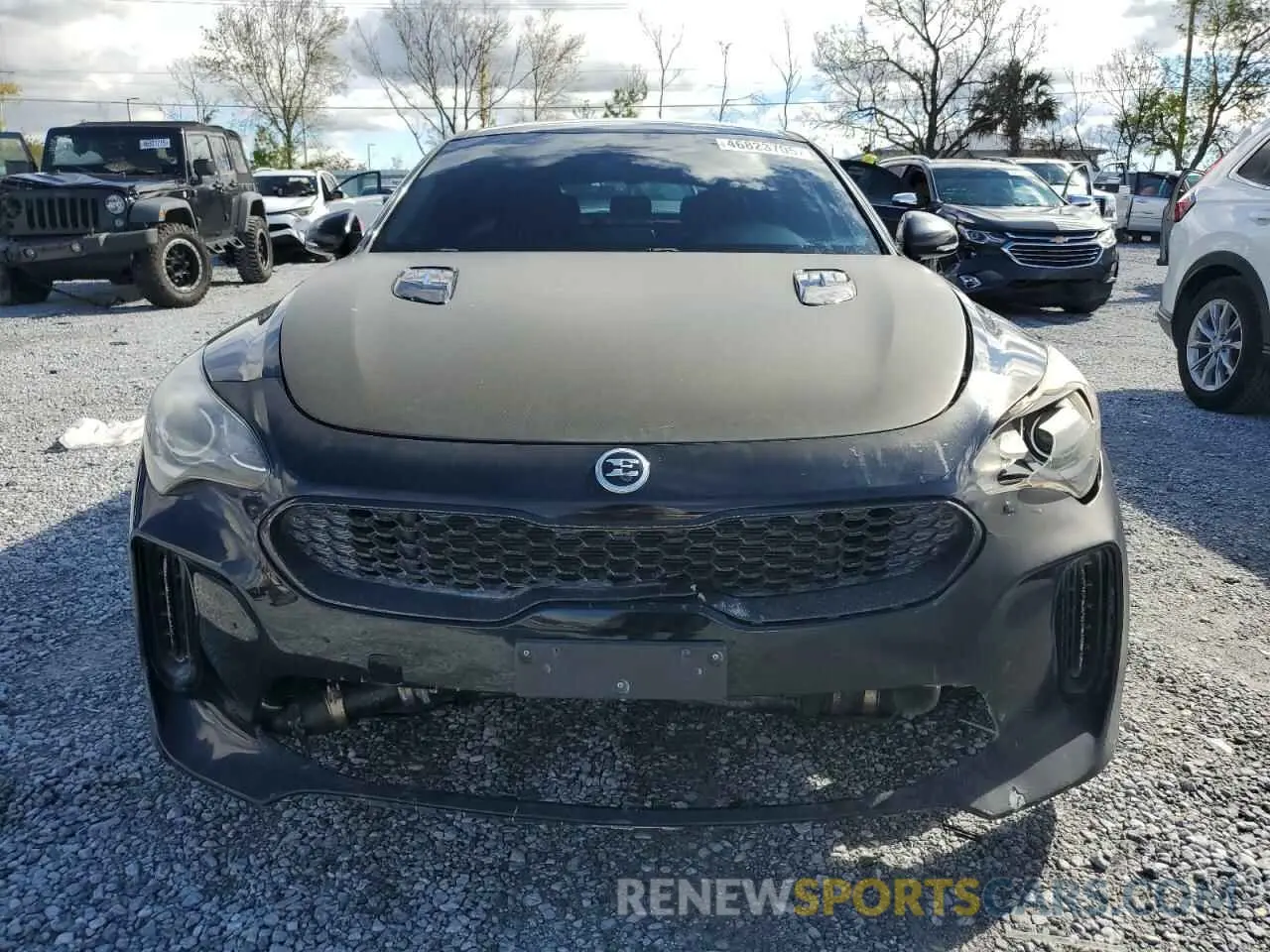 5 fotografías del automóvil dañado KNAE15LA0L6078149 KIA STINGER 2020
