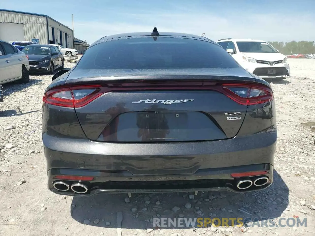 6 fotografías del automóvil dañado KNAE15LA7L6077211 KIA STINGER 2020