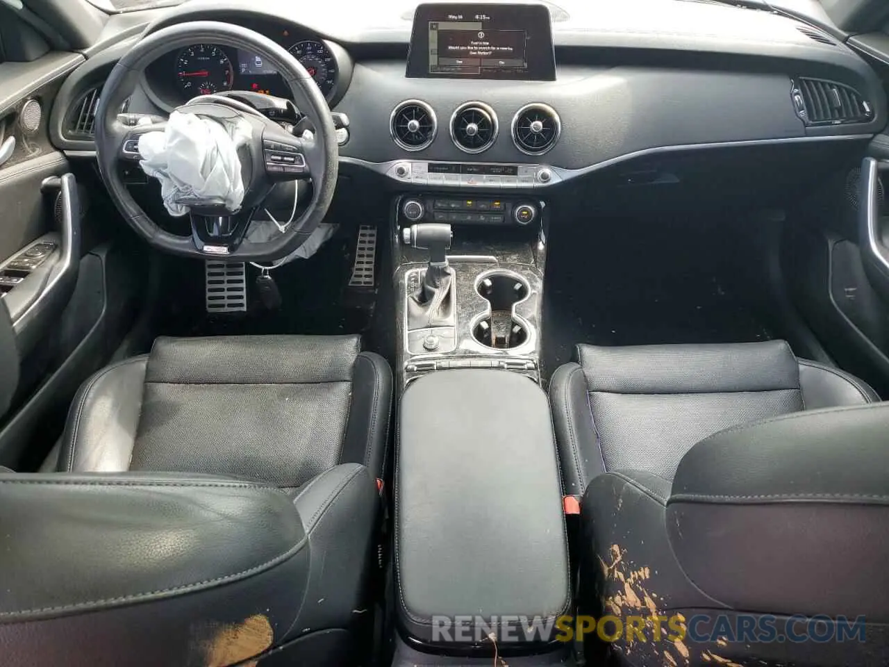8 fotografías del automóvil dañado KNAE15LA8L6079484 KIA STINGER 2020