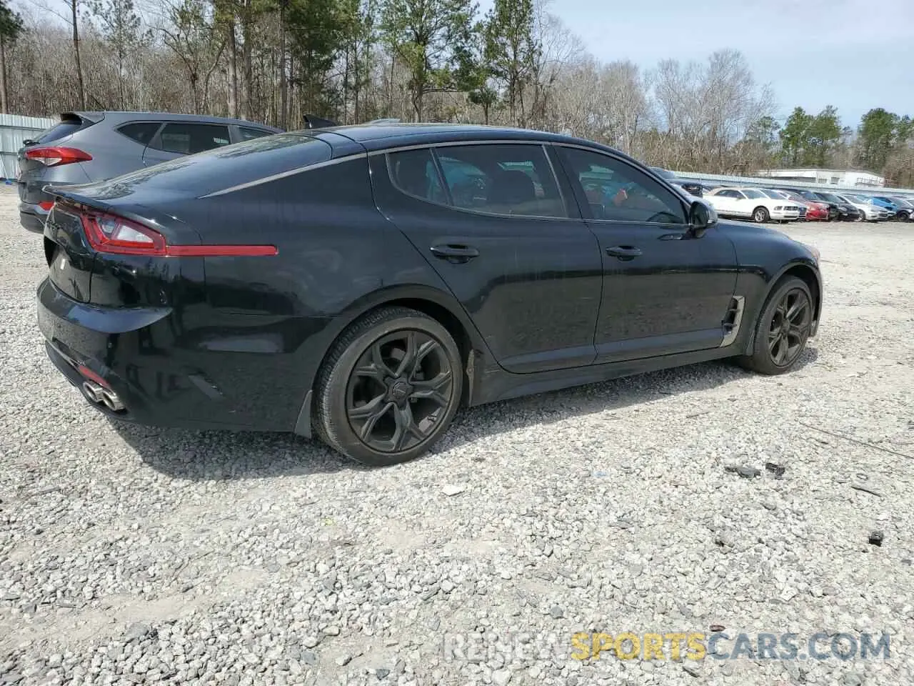 3 fotografías del automóvil dañado KNAE15LA9L6072317 KIA STINGER 2020