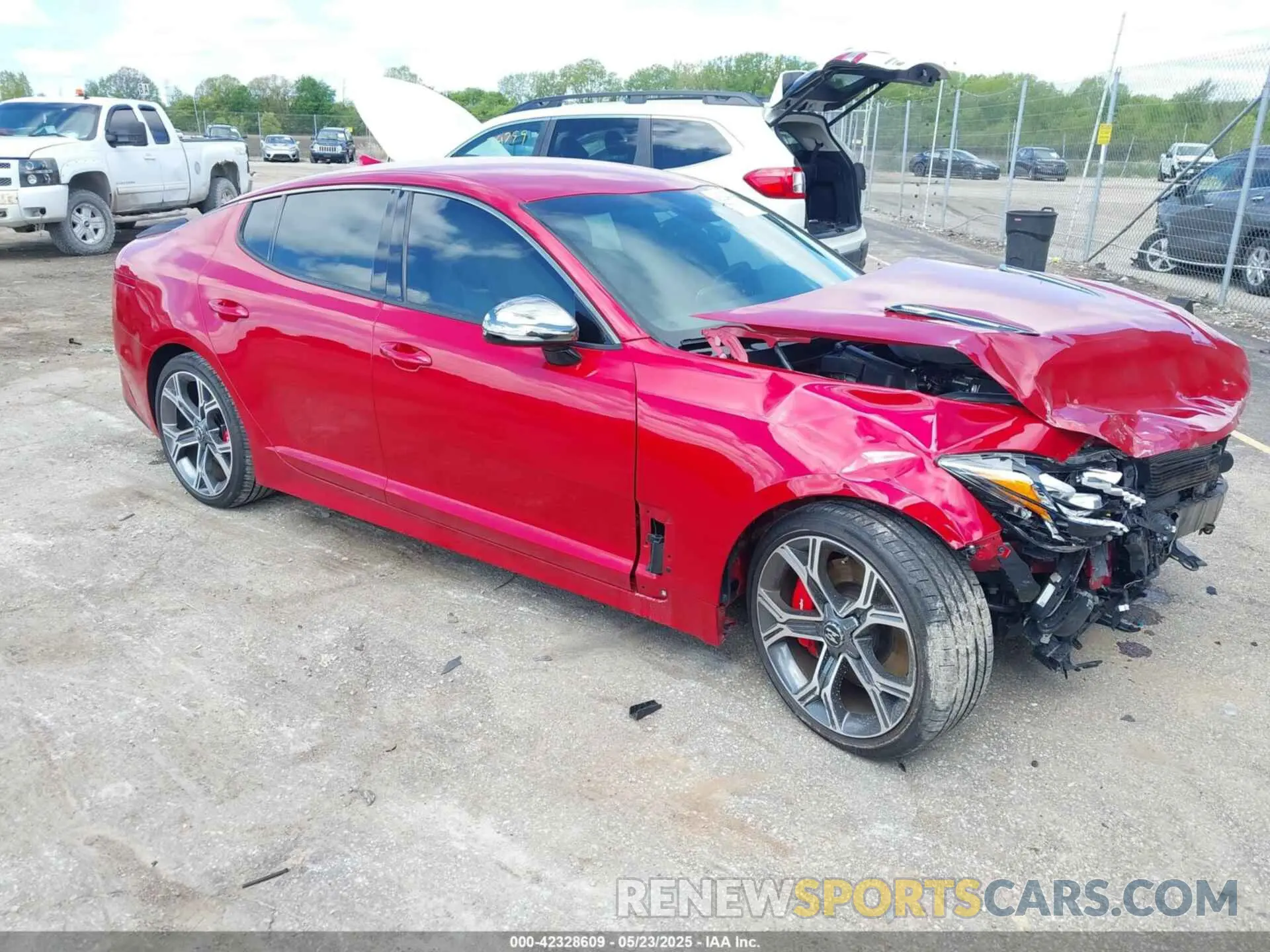 1 fotografías del automóvil dañado KNAE35LC0L6080320 KIA STINGER 2020