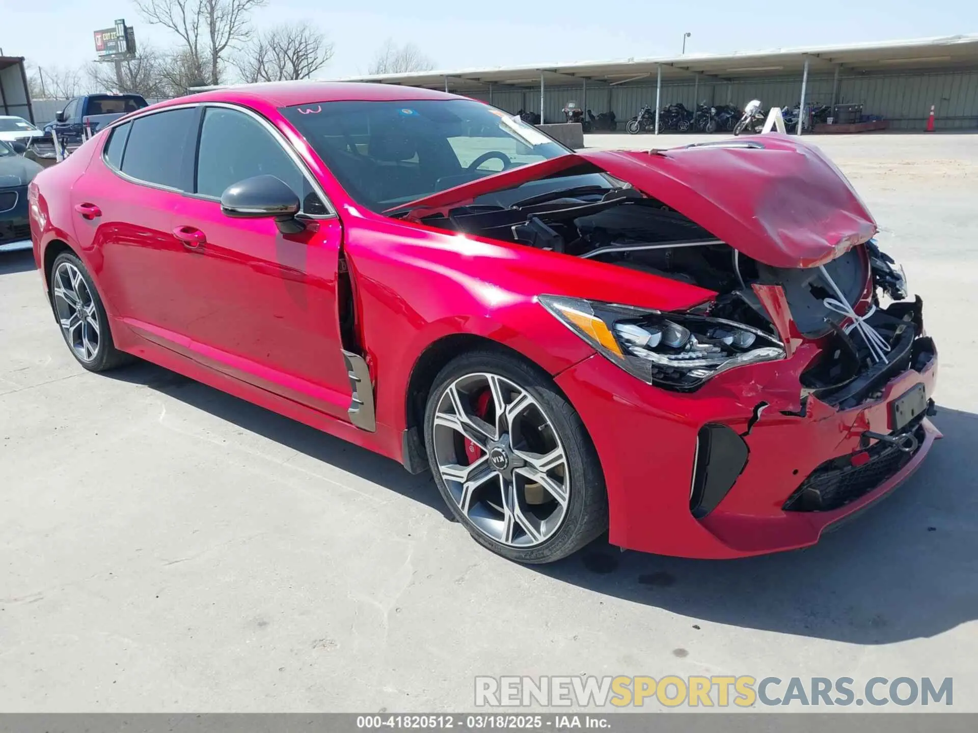 1 fotografías del automóvil dañado KNAE35LC4L6085147 KIA STINGER 2020