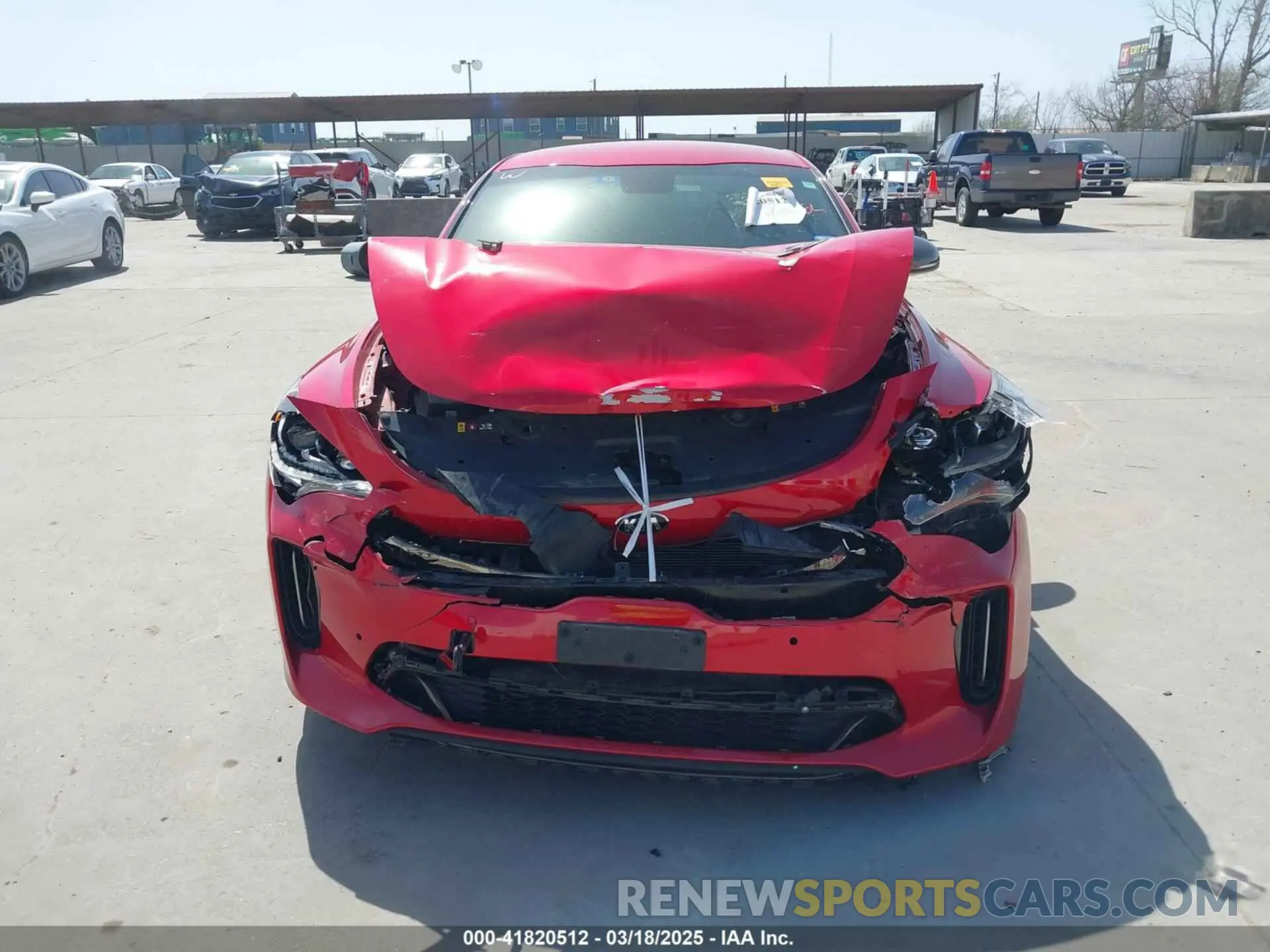 6 fotografías del automóvil dañado KNAE35LC4L6085147 KIA STINGER 2020