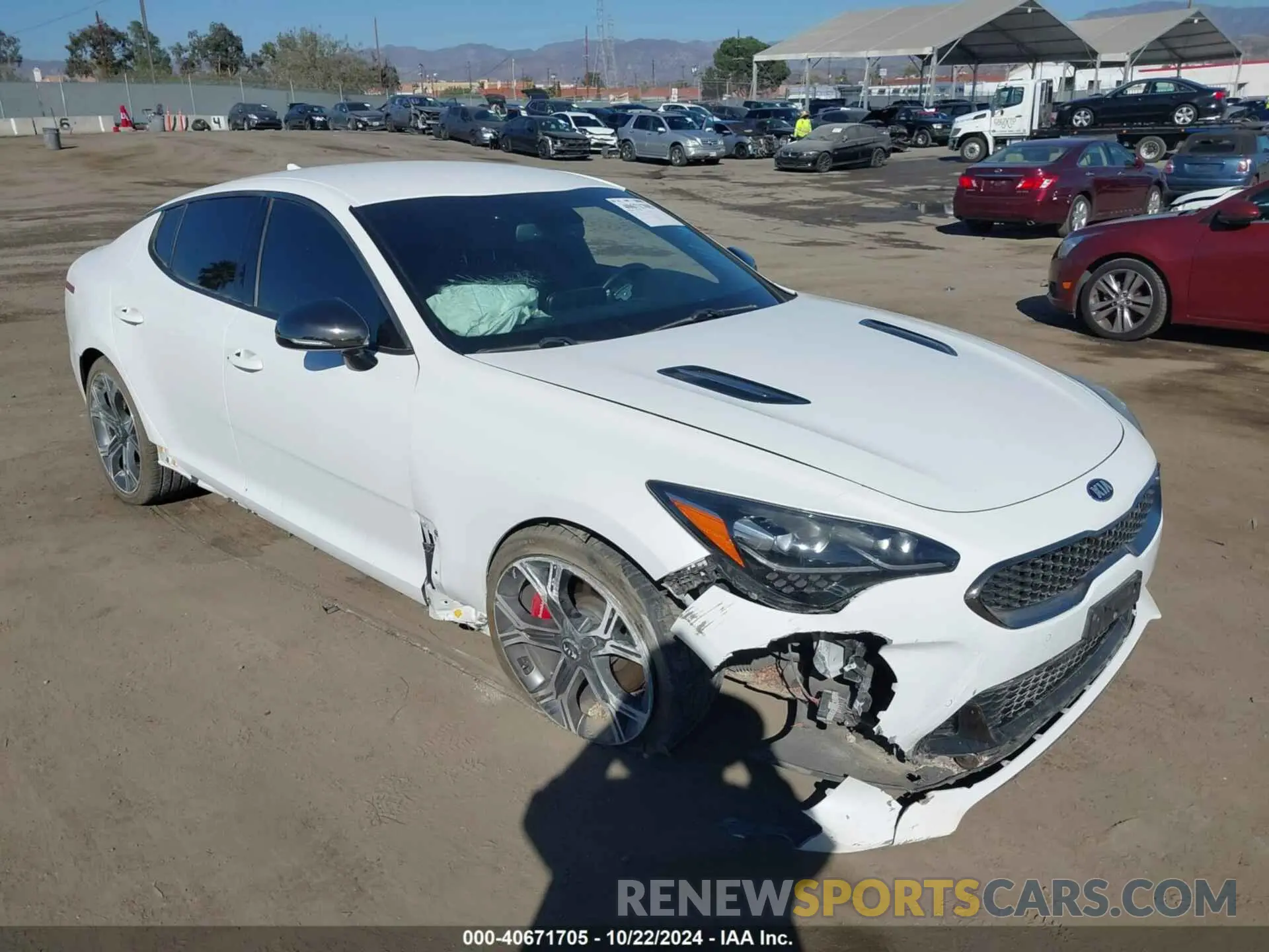 1 fotografías del automóvil dañado KNAE35LC7L6085529 KIA STINGER 2020