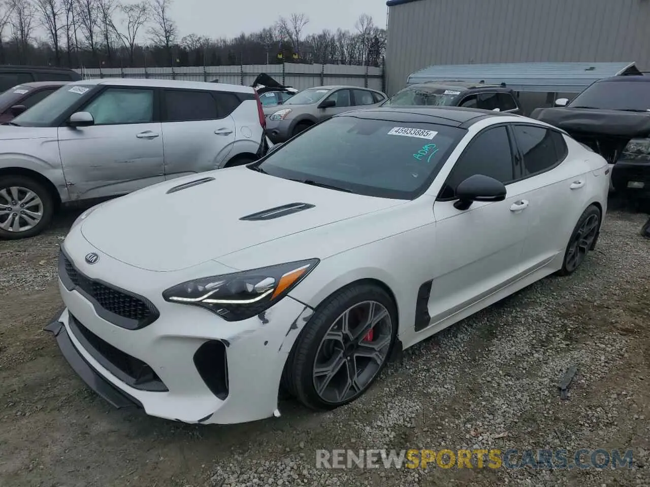 1 fotografías del automóvil dañado KNAE45LC3L6084620 KIA STINGER 2020