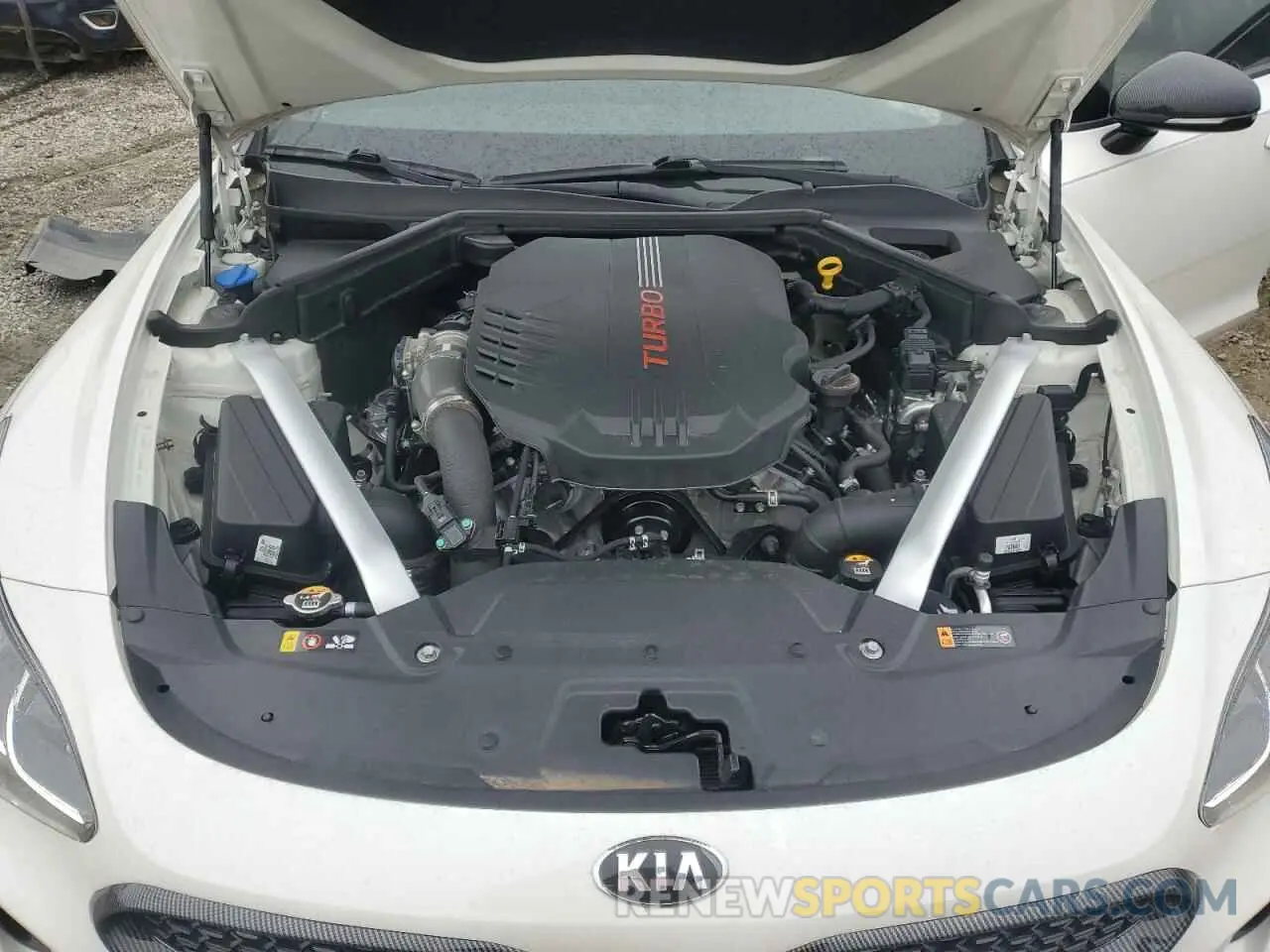 13 fotografías del automóvil dañado KNAE45LC3L6084620 KIA STINGER 2020