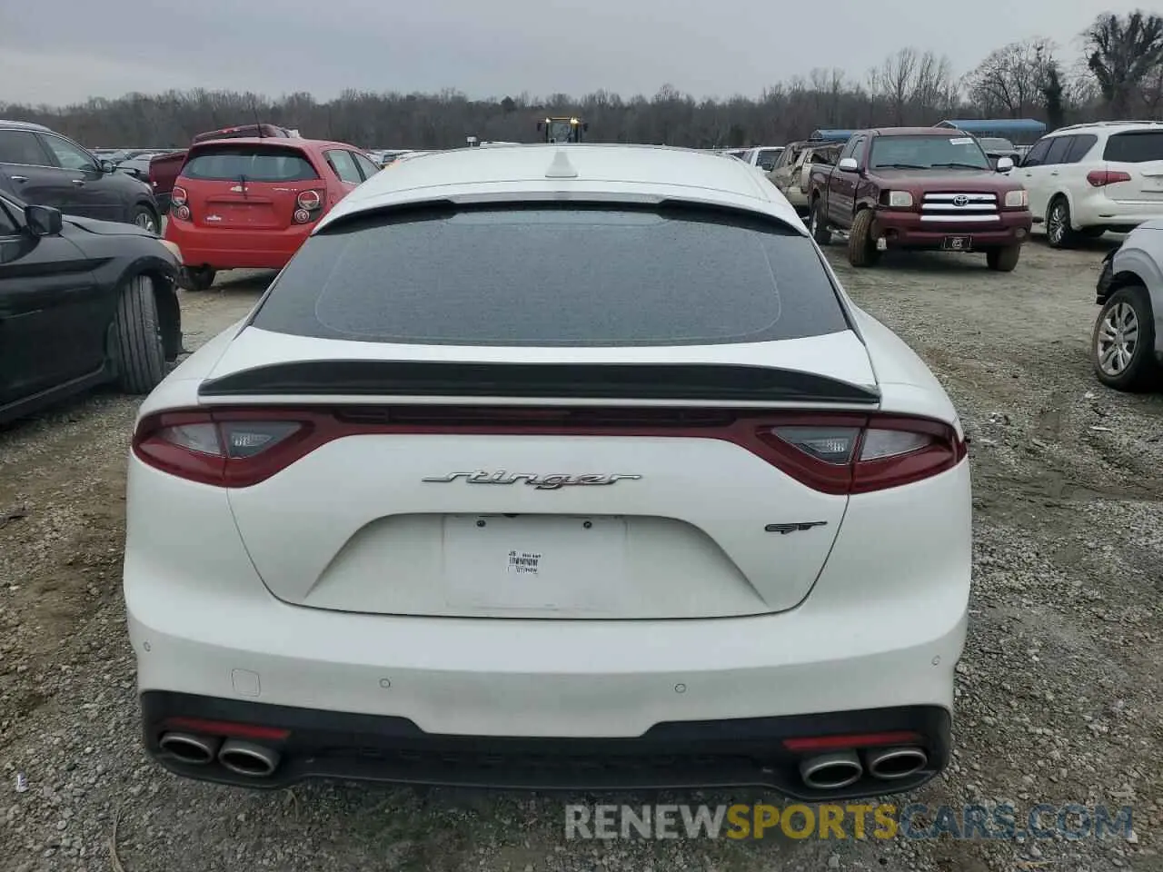 6 fotografías del automóvil dañado KNAE45LC3L6084620 KIA STINGER 2020