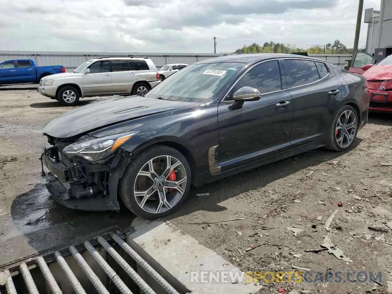 1 fotografías del automóvil dañado KNAE45LC8L6081602 KIA STINGER 2020