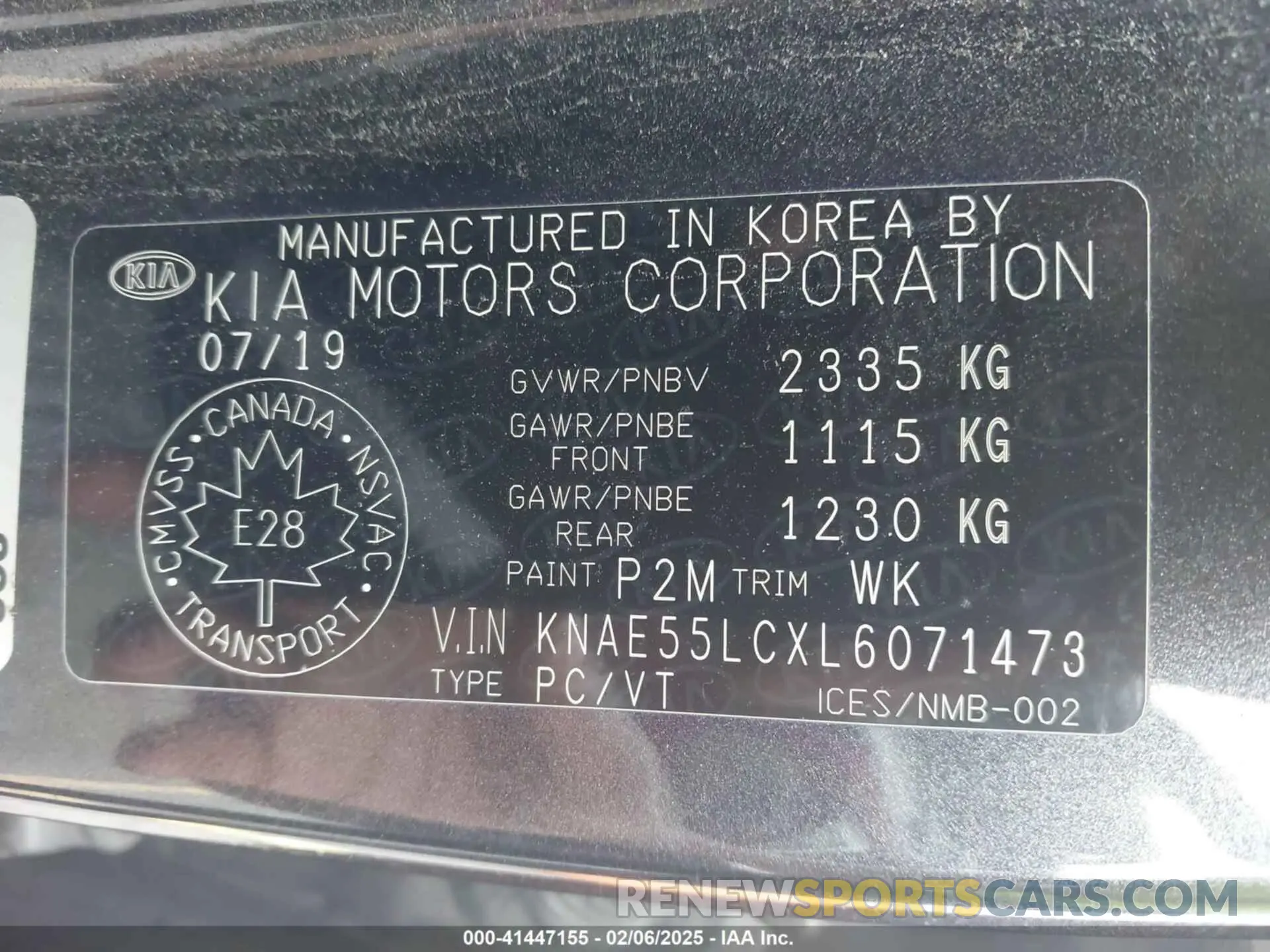 9 fotografías del automóvil dañado KNAE55LCXL6071473 KIA STINGER 2020