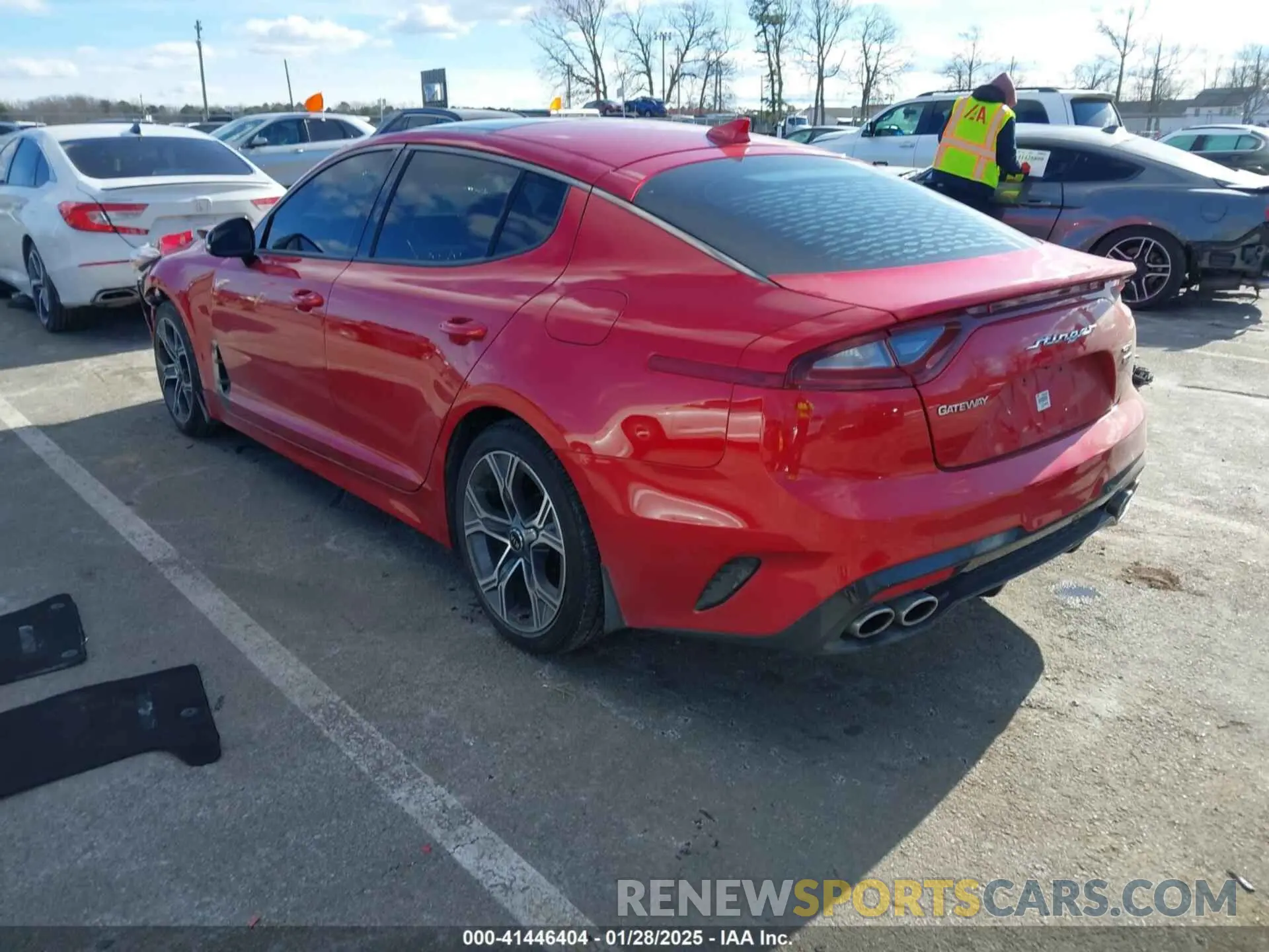 3 fotografías del automóvil dañado KNAE15LA0M6088116 KIA STINGER 2021