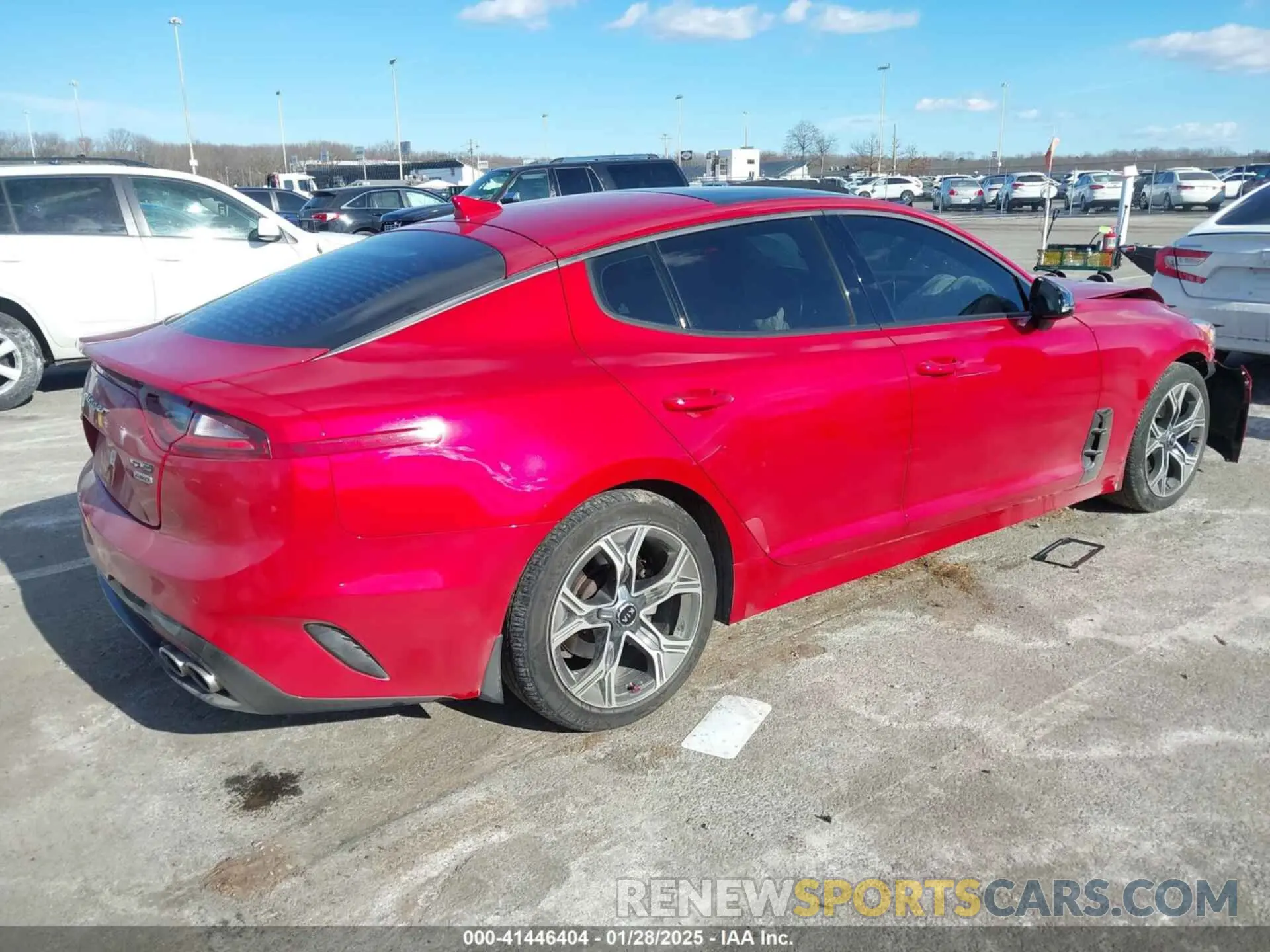 4 fotografías del automóvil dañado KNAE15LA0M6088116 KIA STINGER 2021