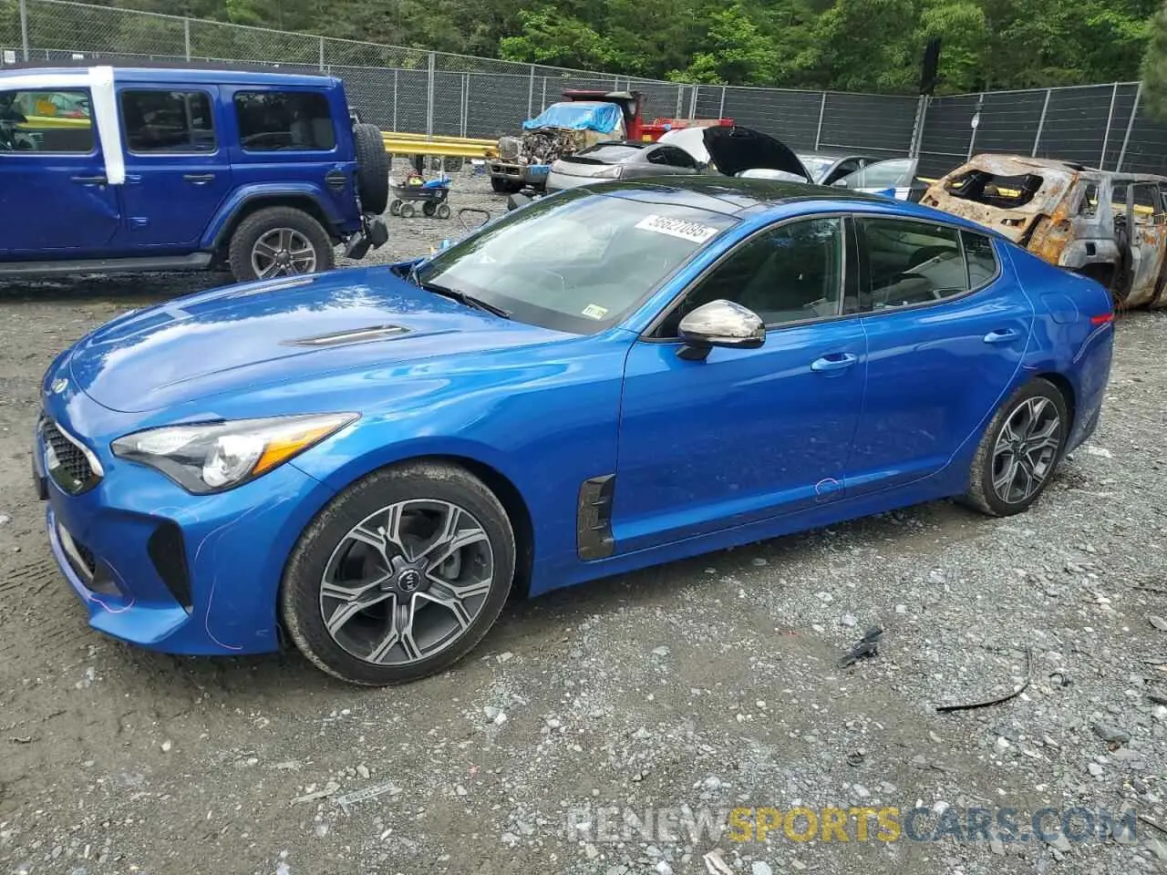 1 fotografías del automóvil dañado KNAE15LA3M6089907 KIA STINGER 2021