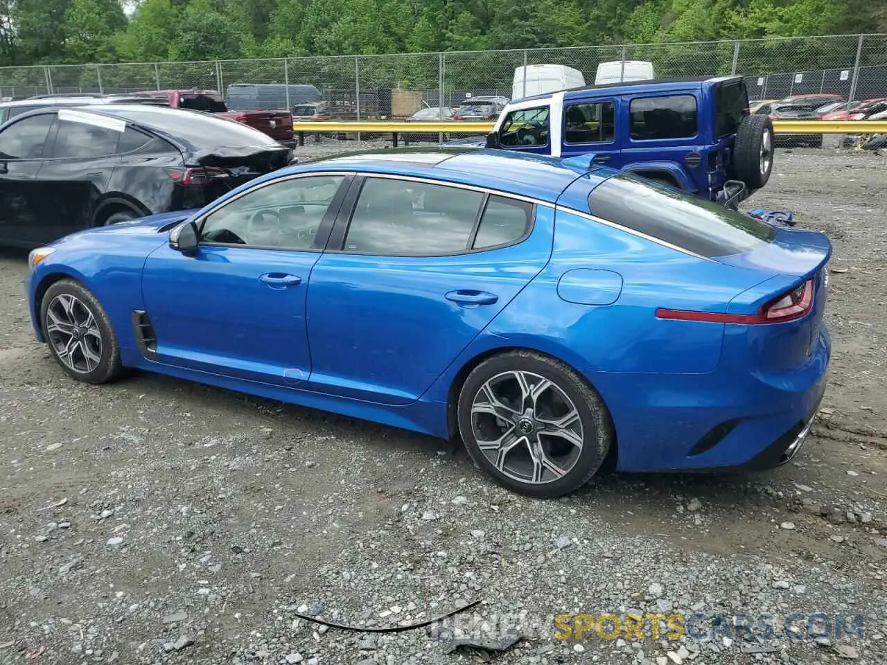 2 fotografías del automóvil dañado KNAE15LA3M6089907 KIA STINGER 2021