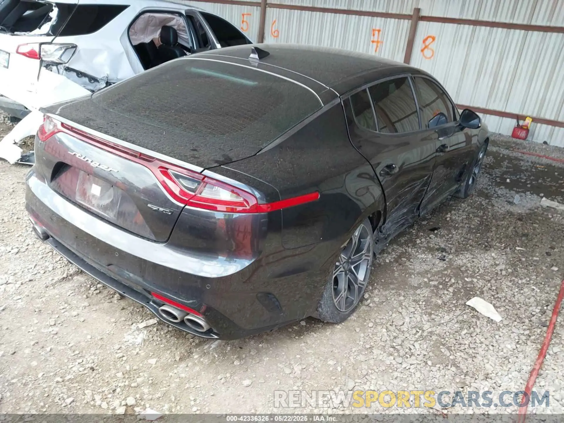 4 fotografías del automóvil dañado KNAE15LA9M6089328 KIA STINGER 2021