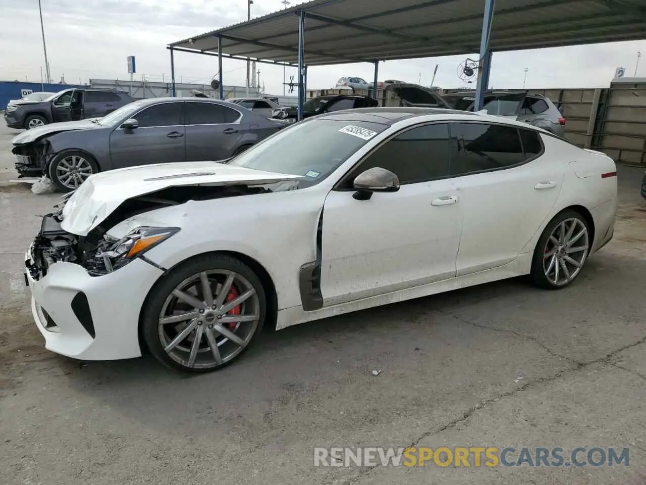 1 fotografías del automóvil dañado KNAE45LC2M6089986 KIA STINGER 2021