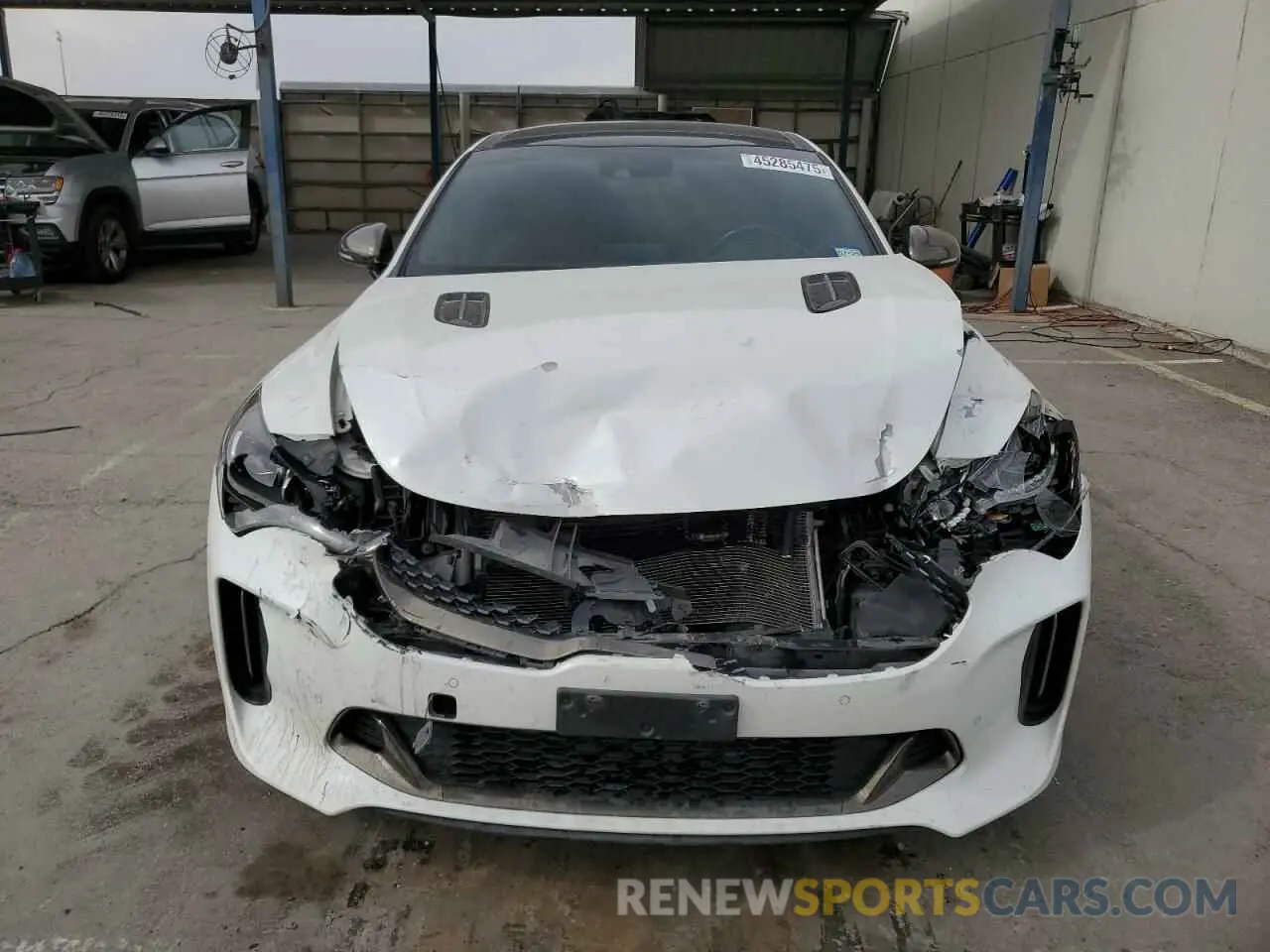 5 fotografías del automóvil dañado KNAE45LC2M6089986 KIA STINGER 2021