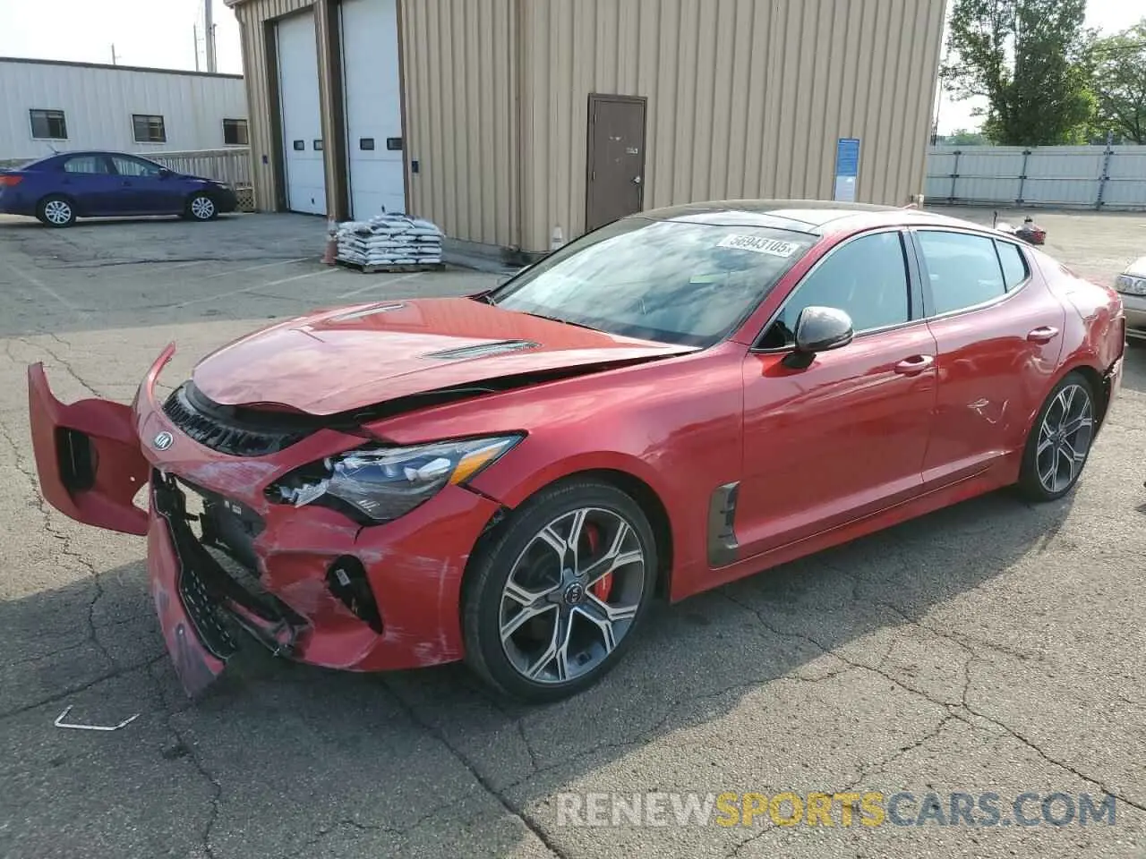1 fotografías del automóvil dañado KNAE45LC6M6089943 KIA STINGER 2021