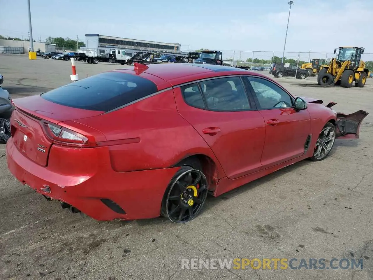 3 fotografías del automóvil dañado KNAE45LC6M6089943 KIA STINGER 2021
