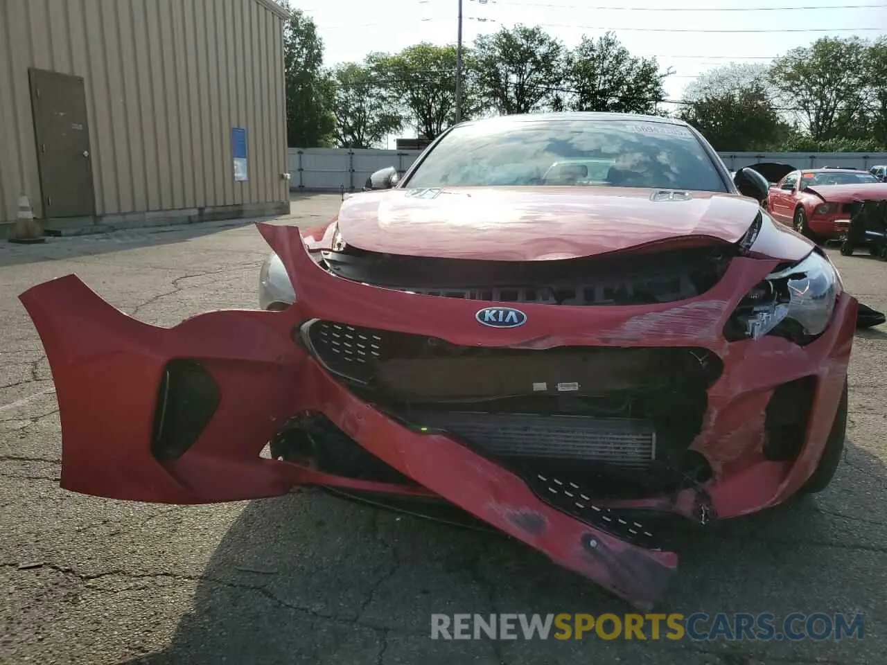 5 fotografías del automóvil dañado KNAE45LC6M6089943 KIA STINGER 2021