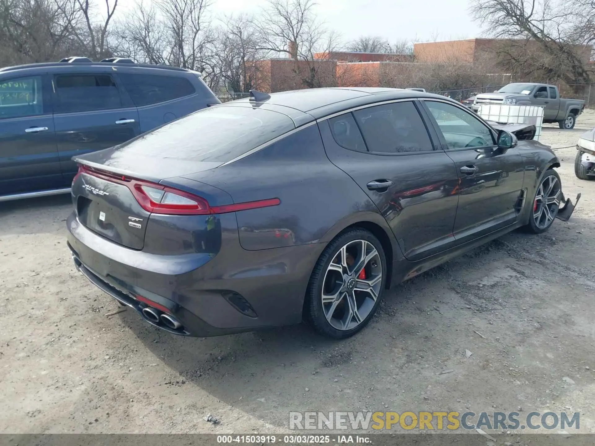 4 fotografías del automóvil dañado KNAE55LC0M6088347 KIA STINGER 2021