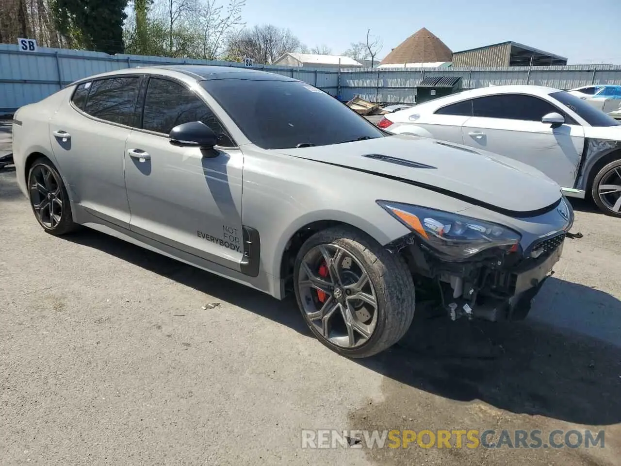 4 fotografías del automóvil dañado KNAE55LC4M6088562 KIA STINGER 2021