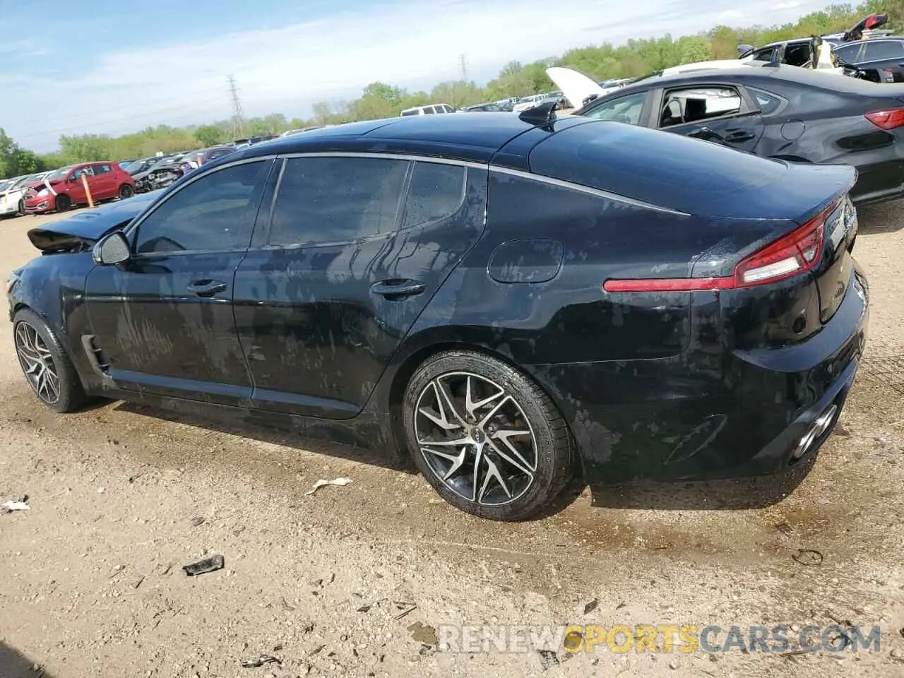2 fotografías del automóvil dañado KNAE35LD0N6116275 KIA STINGER 2022