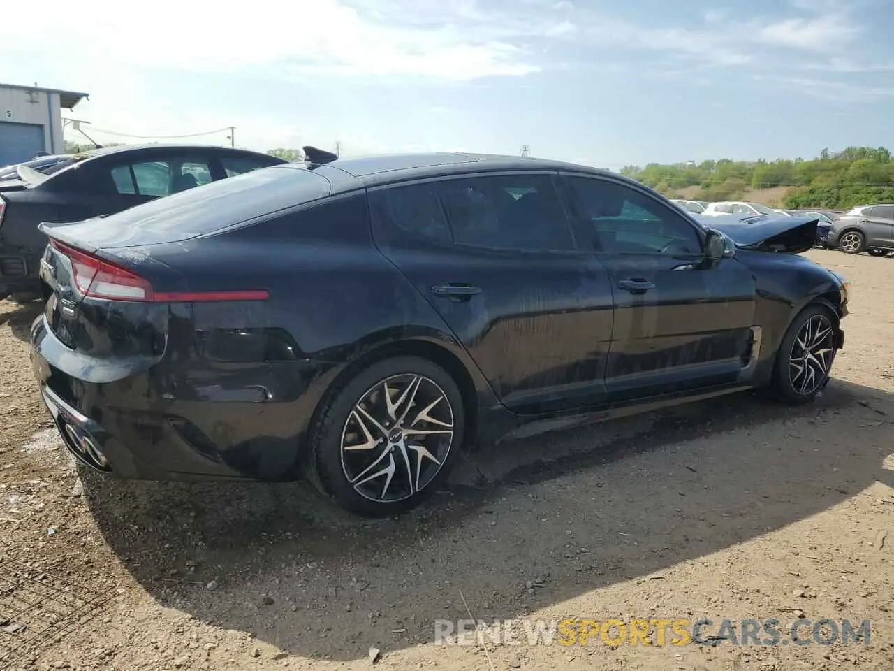 3 fotografías del automóvil dañado KNAE35LD0N6116275 KIA STINGER 2022