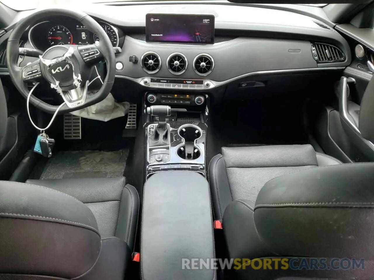 8 fotografías del automóvil dañado KNAE35LD0N6116275 KIA STINGER 2022