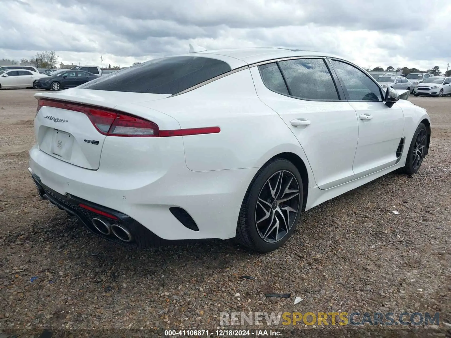 4 fotografías del automóvil dañado KNAE35LD8N6118811 KIA STINGER 2022