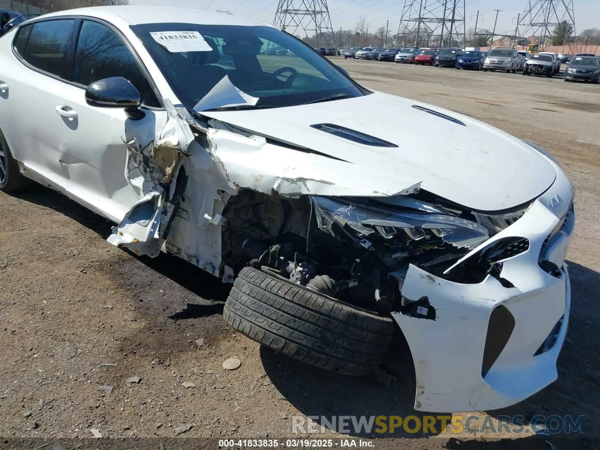 6 fotografías del automóvil dañado KNAE35LD9N6116078 KIA STINGER 2022